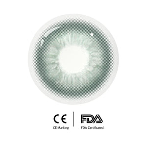 Unspoken Green 1 Yearly Lenses packaging, featuring a green and white design with the product name prominently displayed.