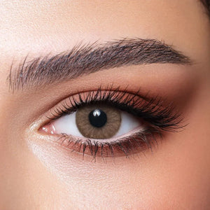 Bella One Day Cove Lenses: A pair of opaque, light blue contact lenses with a subtle pupil opening.