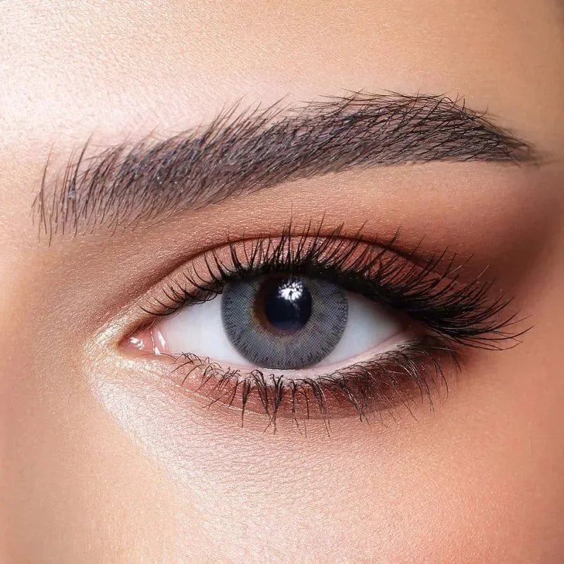 Bella Elite Midnight Blue Lenses, showcasing the rich, dark blue hue of the contact lenses.