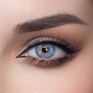 Solenza Roman Blue Color Contact Lenses, showcasing a vibrant blue hue with subtle depth.