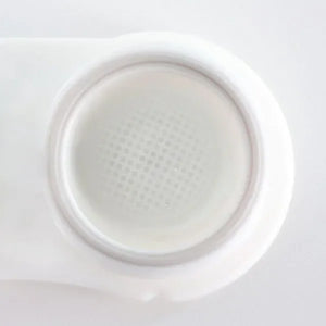 White mesh Halloween lenses, offering a spooky, opaque whiteout effect for a terrifying costume.