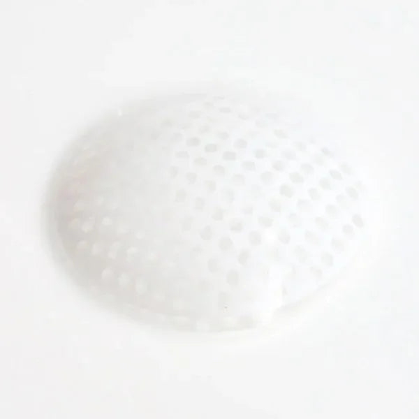 White mesh Halloween lenses, offering a spooky, opaque whiteout effect for costumes.
