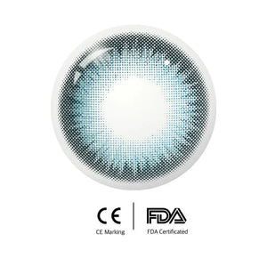 Savage Blue (1-Year) Color Lenses packaging, featuring a blue eye graphic and product name.