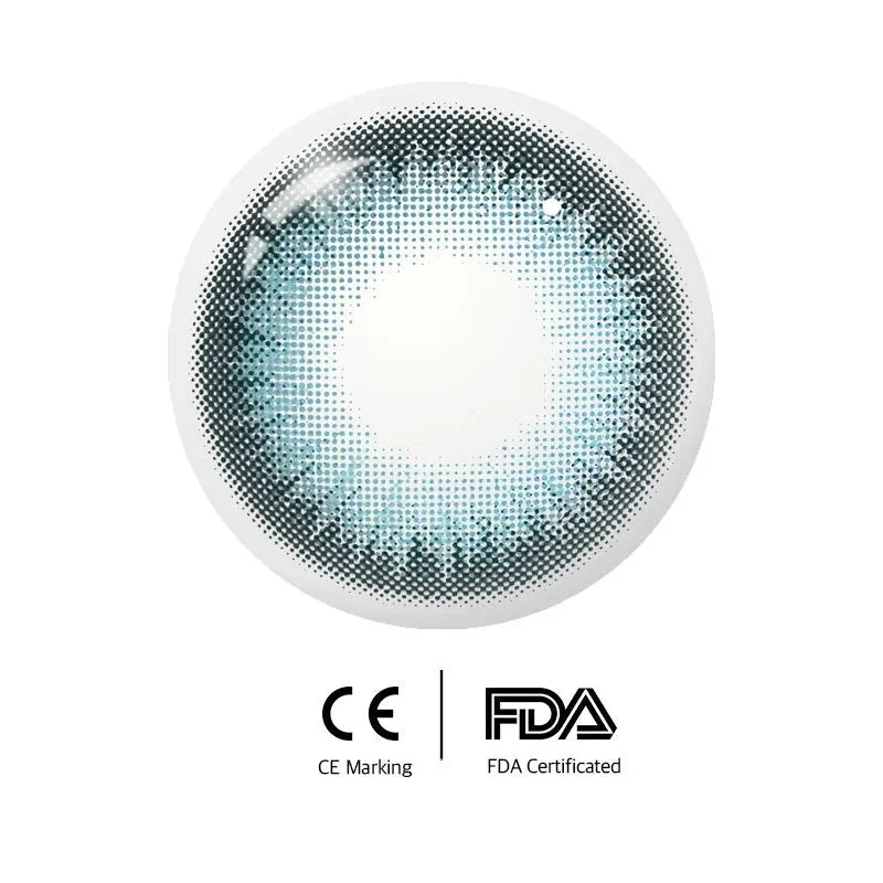 Savage Blue (1-Year) Color Lenses packaging, featuring a blue eye graphic and product name.