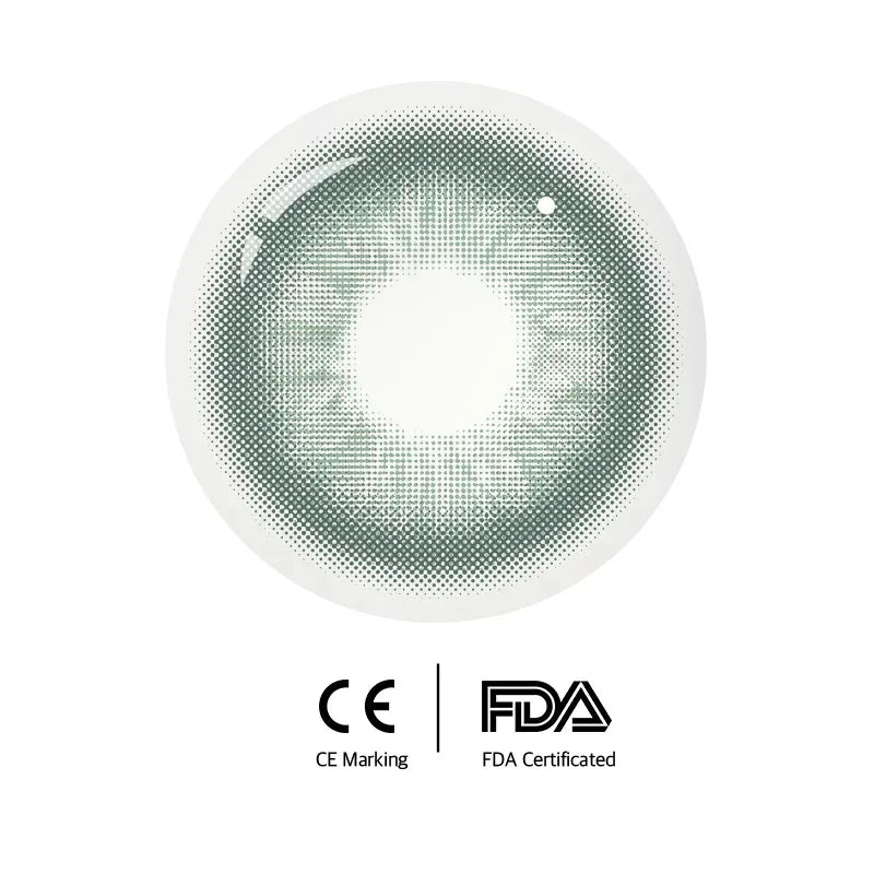 Unspoken Green 1 Yearly Lenses packaging, featuring a green and white design with the product name prominently displayed.